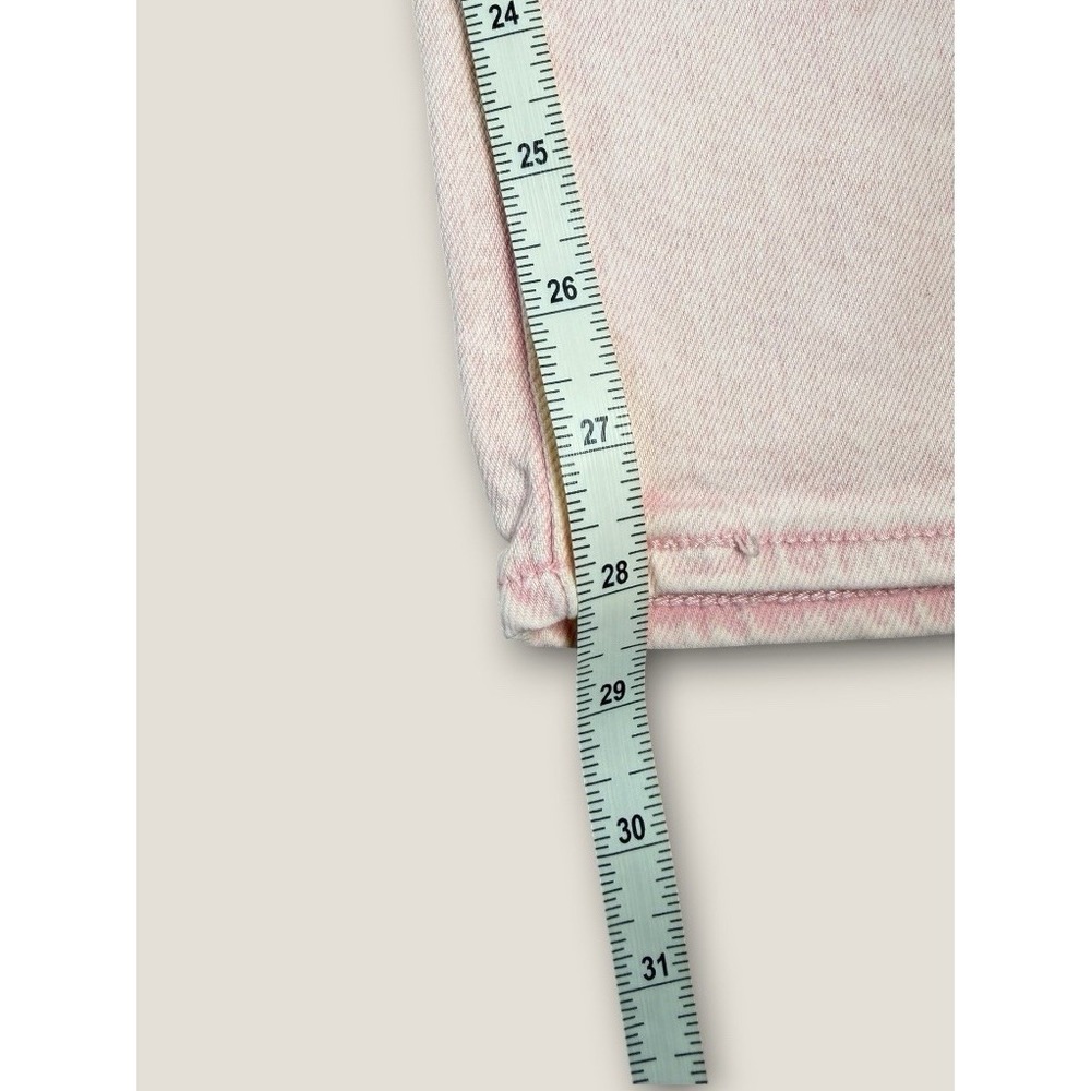 Levi's 721 High Rise Skinny Jeans 30 Pink Acid Wash Pastel Aesthetic Denim - Picture 6 of 8